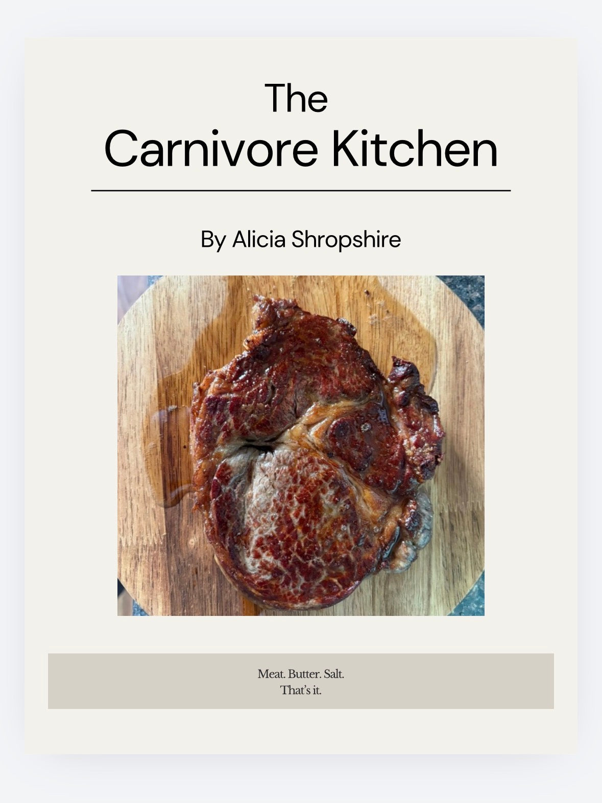 The Carnivore Kitchen